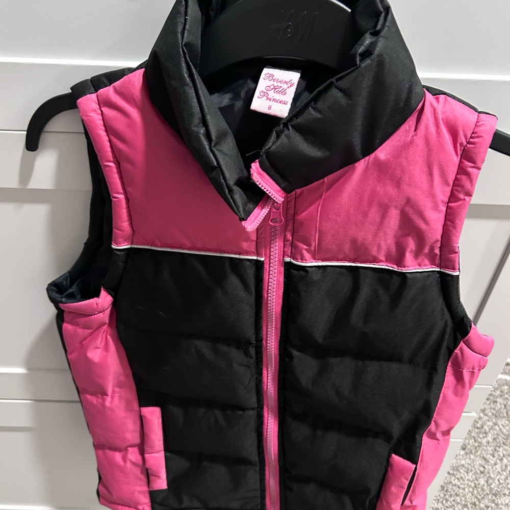 Beverly Hills Polo Club Kids Pink and Black Vest